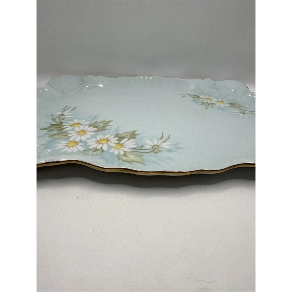 Antique Porcelain Hand Painted Signed Miriam Vanity Tray 12